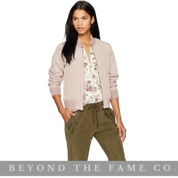 lucky brand quilted bomber jacket